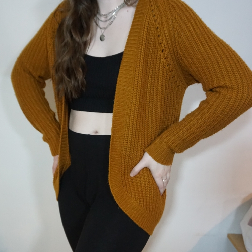Burnt orange knit sweater